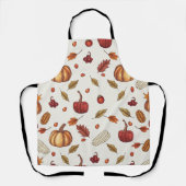 Tablier Automne Moisson Automne Thanksgiving Apron (Recto)