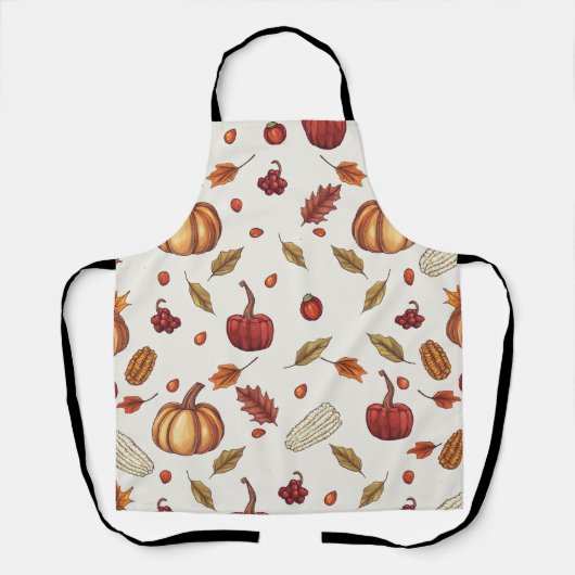 Tablier Automne Moisson Automne Thanksgiving Apron (Recto)