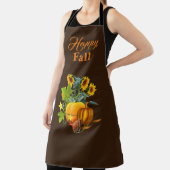 Tablier Automne saison avec Citrouille et tournesols Brown (Insitu)