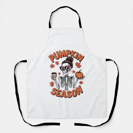Tablier Automne Saison Citrouille (Recto)