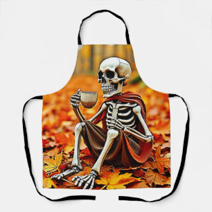 Tablier Automne Skeleton Café Break Design