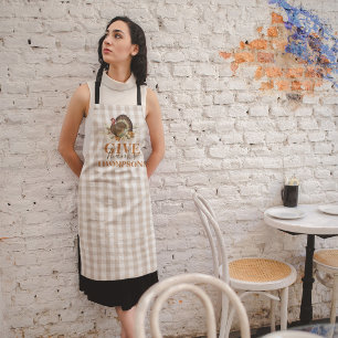 Tablier Automne Thankgiving Turquie Buffalo Check automne