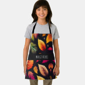 Tablier Automne tombant feuille Gradient Rainbow Motif (Insitu)