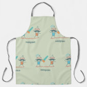 Tablier Autopsist Médicale Humour with Mustache Characters (Recto)