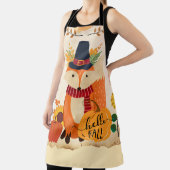 Tablier Autumn Fox Thanksgiving Sunflowers Citrouilles (Insitu)