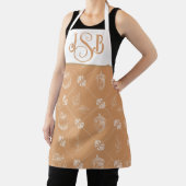 Tablier Autumnal Personnalisable Porton Monogramme - Orang (Insitu)