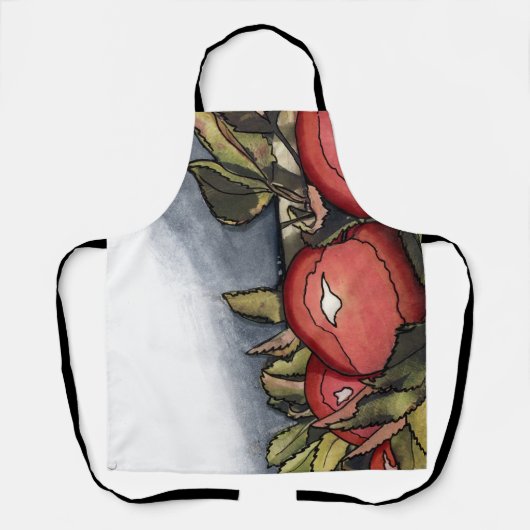 Tablier avec Aquarelle Apple (Recto)