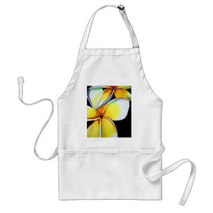 Tablier avec art de fleur de frangipanier