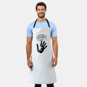Tablier avec empreinte de main pour la fête des pè (Porté)