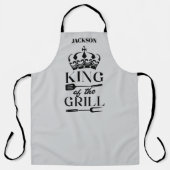 Tablier avec impression intégrale Roi du Grill (Recto)