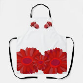 Tablier avec imprimé floral et tissu de porc. (Recto)