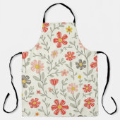 Tablier avec motif floral mignon (Recto)
