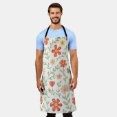 Tablier avec motif floral mignon (Porté)