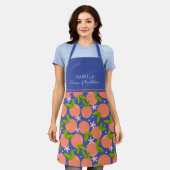 Tablier avec nom de motif Citrus moderne (Porté)