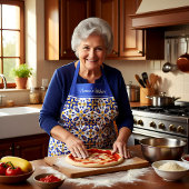Tablier Avec texte 💙 💛 Beau bleu et jaune Azulejos