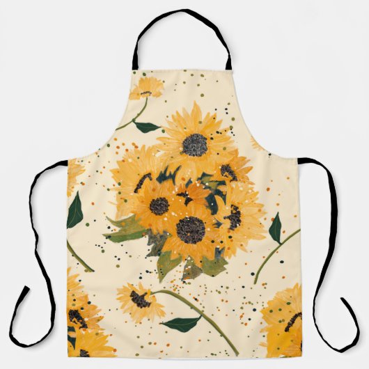 Tablier avec tournesol (Recto)