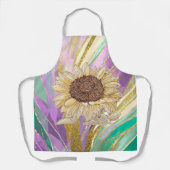 Tablier avec Tournesol coloré Tons Métallo Art (Recto)