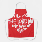 Tablier Avec tout mon coeur (Recto)