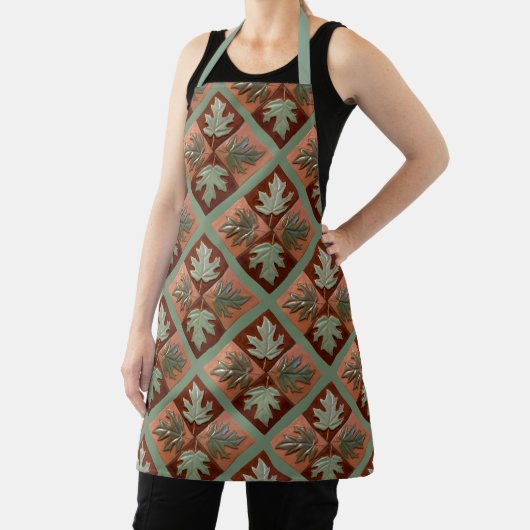 Tablier avec toute l'impression feuille d'érable (Insitu)