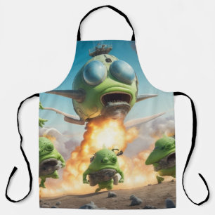 Tablier Aventures de cuisine galactique Invasion d'Aliens 