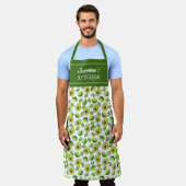 Tablier Avocado et citrons, Unisex de fruits de cuisine su (Porté)