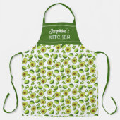 Tablier Avocado et citrons, Unisex de fruits de cuisine su (Recto)