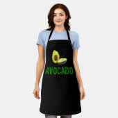 Tablier Avocado, j'adore l'avocat (Porté)