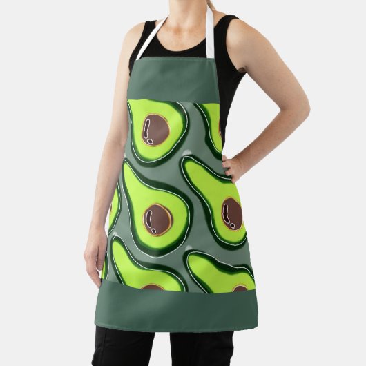Tablier Avocado Pop Art - Motif frais et amusant (Insitu)