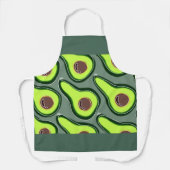 Tablier Avocado Pop Art - Motif frais et amusant (Recto)