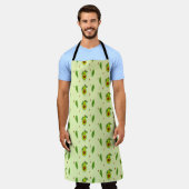 Tablier Avocat Cute kawaii vert (Porté)