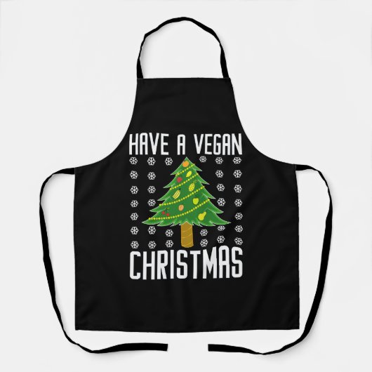 Tablier avoir des noël végétalien (Recto)