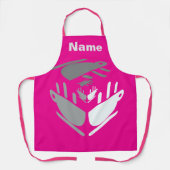 Tablier Avoir Une Coupe De Java PERSONNALISER Hot Pink (Recto)