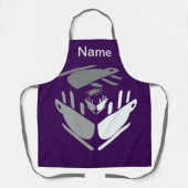 Tablier Avoir Une Coupe De Java PERSONNALISER Purple (Recto)
