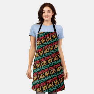 Tablier Awesome Comme Ma Fille Drôle Fête des pères Cadeau