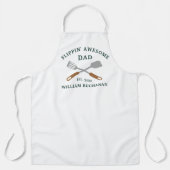 Tablier Awesome Papa BBQ Père Chef Grill (Recto)