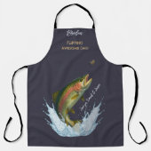 Tablier Awesome Papa Fly Pêcher les noms des enfants (Recto)