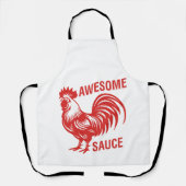 Tablier Awesome Rooster de sauce drôle (Recto)