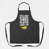 Tablier Awesome Tennis Player Athlete Sport Citation Dit (Recto)