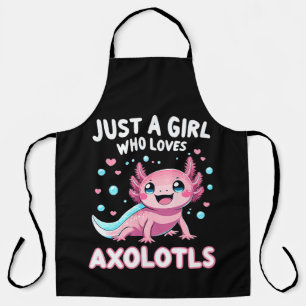 Tablier Axolotl Kawaii Juste Une Fille Qui Aime Les Axolot