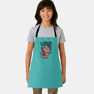 Tablier Axolotl nerd sarcastique je pose des questions sur