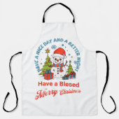 Tablier Ayez un Joyeux Noël et une Bonne Année (Recto)