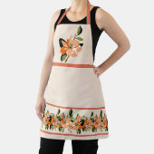 Tablier Azalée Abricot sur Crème (Insitu)