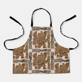 Tablier Aztec Eagle Guerrier Tribal Art antique (Recto)