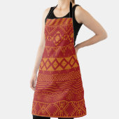 Tablier Aztec Retro : Design Motif Vintage. (Insitu)