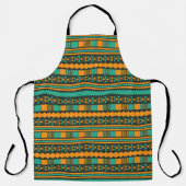 Tablier Aztèque Ethnique Vert (Recto)