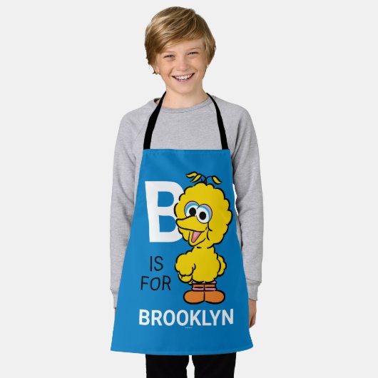 Tablier B est pour Big Bird | Ajouter Votre Nom (Porté)