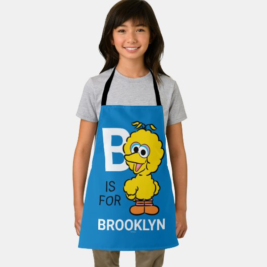 Tablier B est pour Big Bird | Ajouter Votre Nom (Insitu)