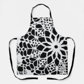 Tablier B & W Faux Crochet Motif (Recto)