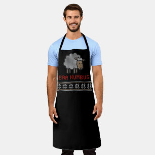 Tablier Baa Humbug Sheep de Noël   Style de pull moche