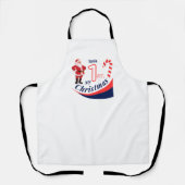 Tablier Baby de Noël "Mon 1er Noël" (Recto)